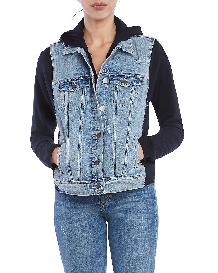 Bailey 44 knit outlet jean vest hoodie
