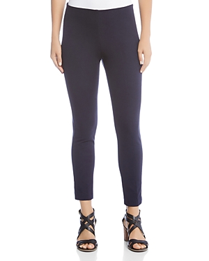 Karen Kane Petite Piper Knit Skinny Pants In Navy