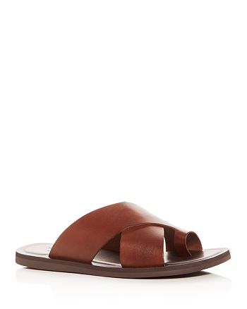 Kenneth Cole Men's Ideal Leather Toe-Ring Slide Sandals | Bloomingdale's