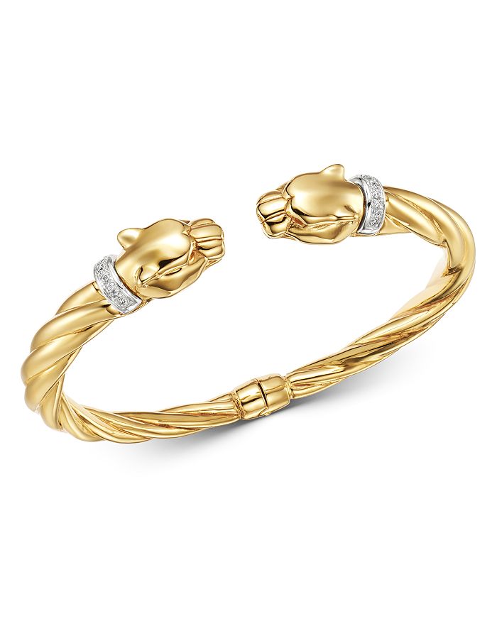 Bloomingdale s Bloomingdale s Diamond Panther Bangle Bracelet in