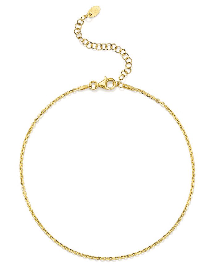 Shop Argento Vivo Curb Chain Anklet In Gold