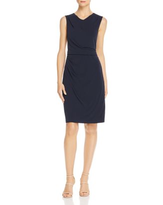 Donna Karan Draped Sheath Dress | Bloomingdale's