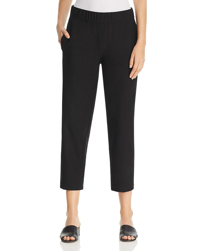 Eileen Fisher Cropped Straight-Leg Pants | Bloomingdale's
