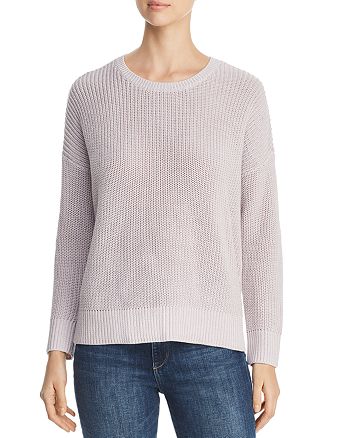 Eileen Fisher Organic Cotton Shaker-Knit Sweater | Bloomingdale's