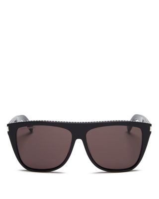 flat top studded sunglasses