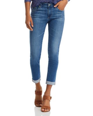 cuffed skinny jeans womens
