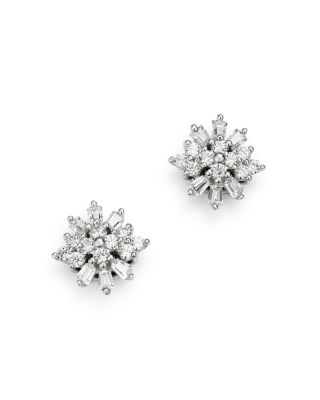 Bloomingdale's Fine Collection - Diamond Mosaic Stud Earrings in 14K White Gold, 0.25 ct. t.w. - Exclusive