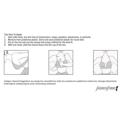 Backless U-Plunge Strapless Bra