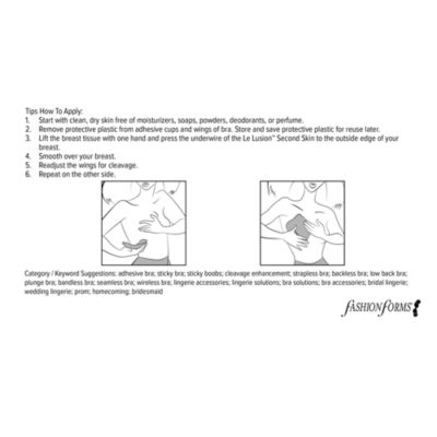 Le Lusion Second Skin Adhesive Push-Up Bra