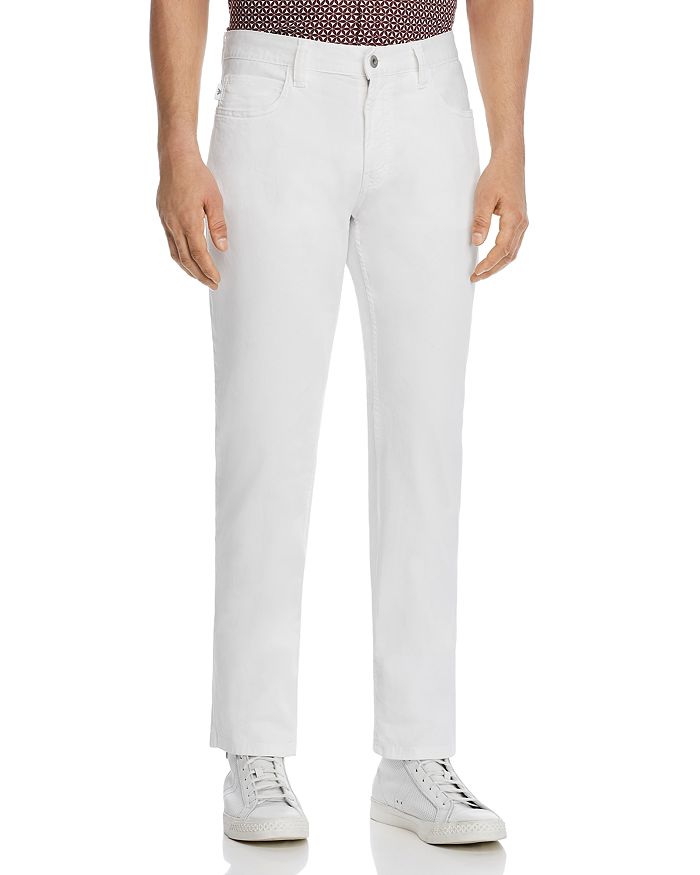 Armani Regular Fit White Pants - 100% Exclusive | Bloomingdale's