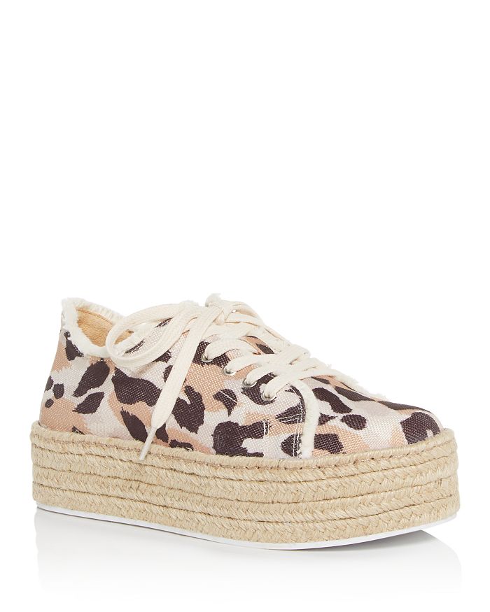 Leopard shop espadrille sneakers