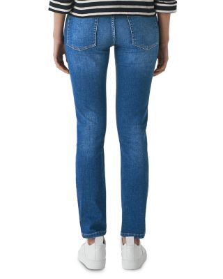 whistles dark wash skinny jeans