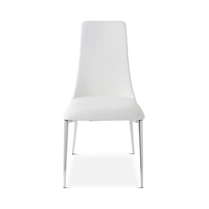 Calligaris Etoile Chair In White Leather