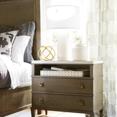 Leo Two-Drawer Nightstand