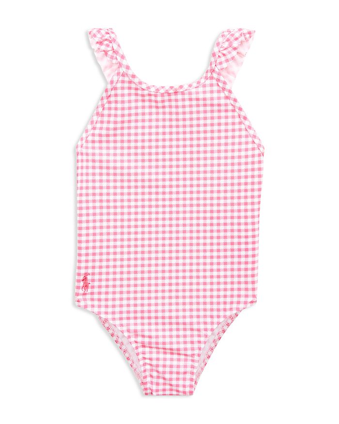 Ralph Lauren Girls' Gingham Ruffle Swimsuit - Baby | Bloomingdale's