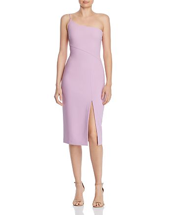 LIKELY Cassidy One-Shoulder Midi Sheath Dress | Bloomingdale's