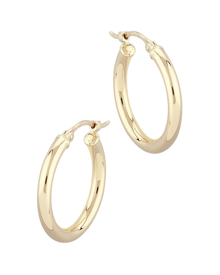 Bloomingdale's Tube Hoop Earrings in 14K Yellow Gold - 100% Exclusive ...