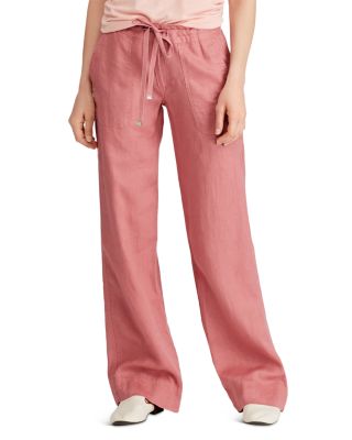 ralph lauren wide leg linen pants