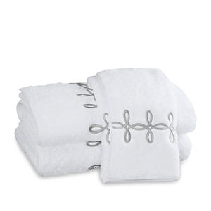Matouk Gordian Knot Milagro Washcloth - 100% Exclusive In White/pearl