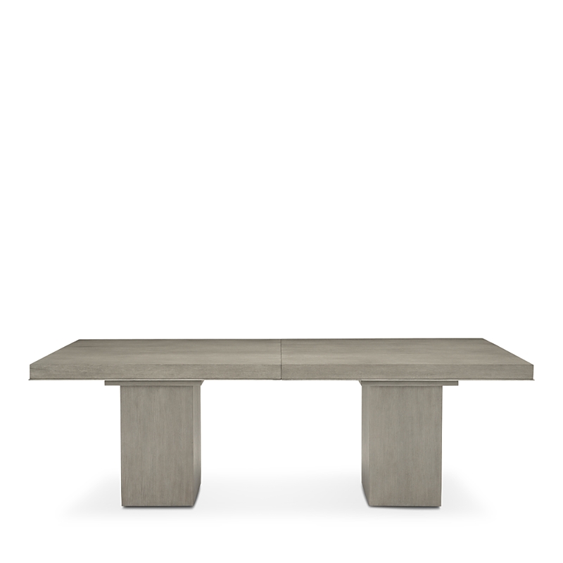 Bernhardt Linea Double Pedestal Dining Table In Gray