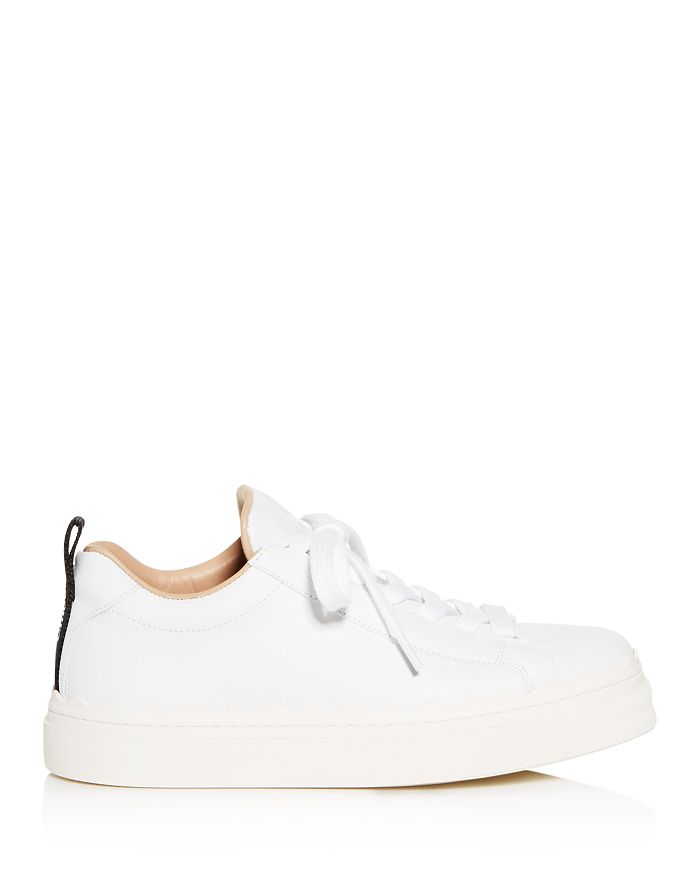 Shop Chloé Women's Lauren Low Top Sneakers In White