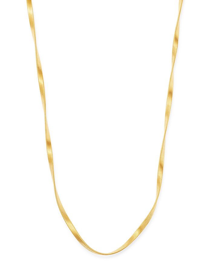 Shop Marco Bicego 18k Yellow Gold Marrakech Twisted Collar Necklace, 16.5