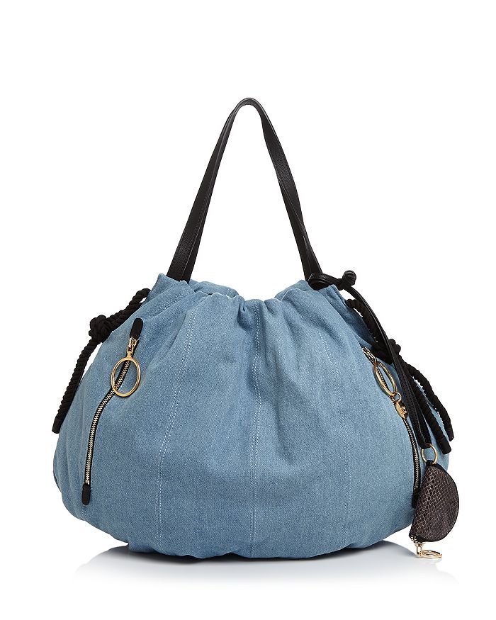 See by Chlo Flo Denim Tote Bloomingdale s