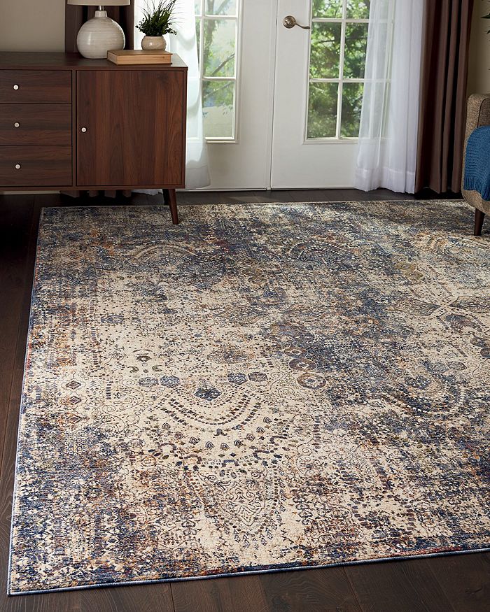 Mink Taza Lavar Area Rug, 7'10 X 9'10 In Dark Blue ModeSens