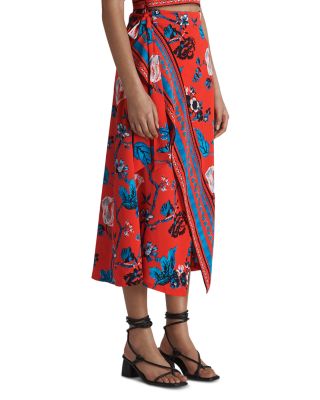 Whistles - Scarf Print Wrap Skirt
