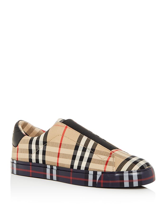 BURBERRY WOMEN'S MARKHAM VINTAGE CHECK LOW-TOP trainers,8010908