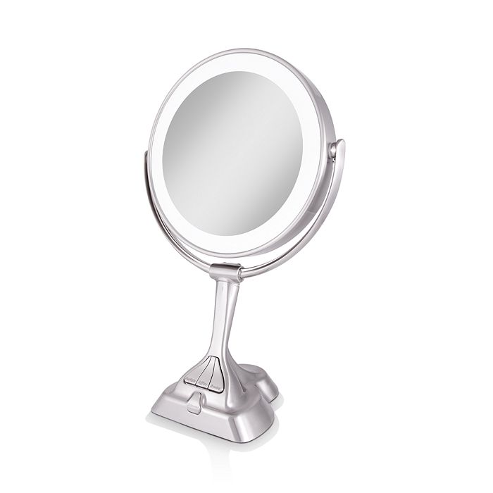 Zadro Led Variable Light Vanity Mirror With Smart Dimmer 1x/10x Magnification In Silver