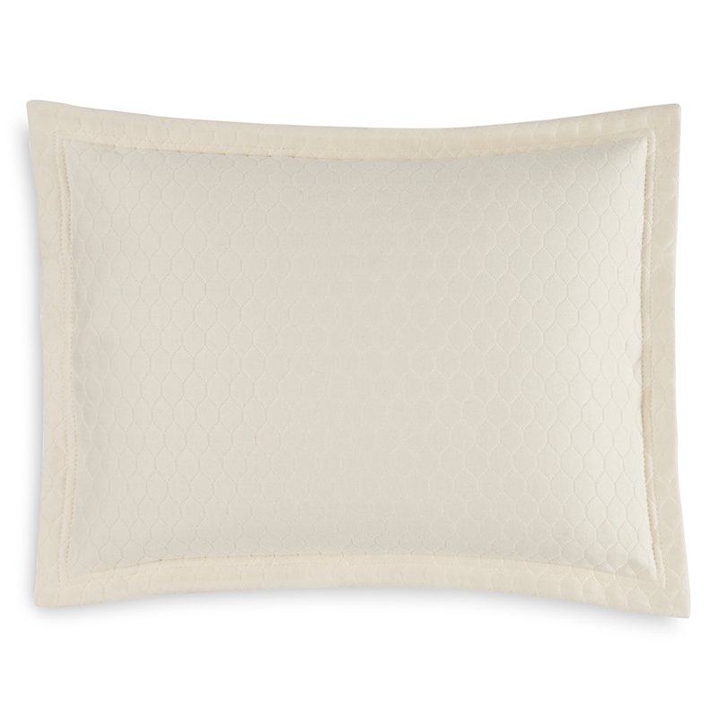 Sferra Favo King Sham In Ivory