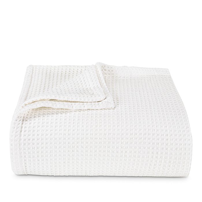 Vera Wang Waffleweave Blanket, Full/queen In White