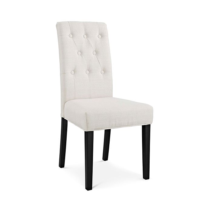 Modway Confer Dining Fabric Side Chair In Beige