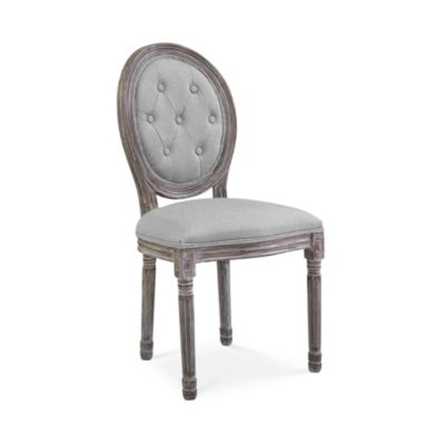 Arise Vintage French Upholstered Fabric Dining Side Chair