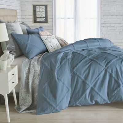 peri home chenille lattice duvet