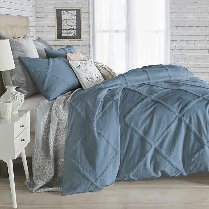 Peri chenille lattice comforter and hot sale sham set