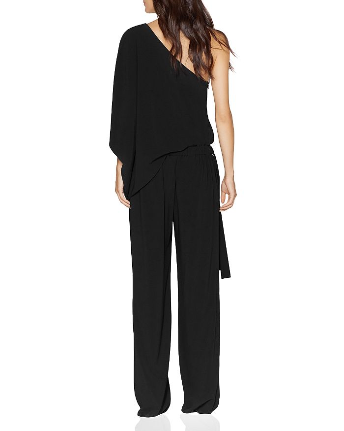 halston heritage asymmetrical jumpsuit