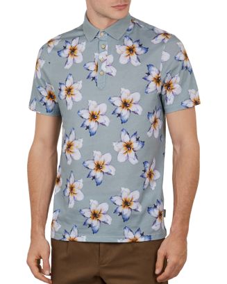 Ted Baker Mantis Floral Print Regular Fit Polo Shirt | Bloomingdale's