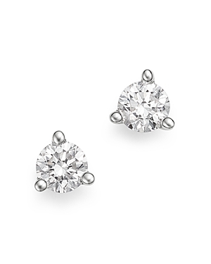 Bloomingdale's Diamond Stud Earrings in 14K White Gold 3-Prong Martini Setting, 0.20 ct. t.w. - 100%