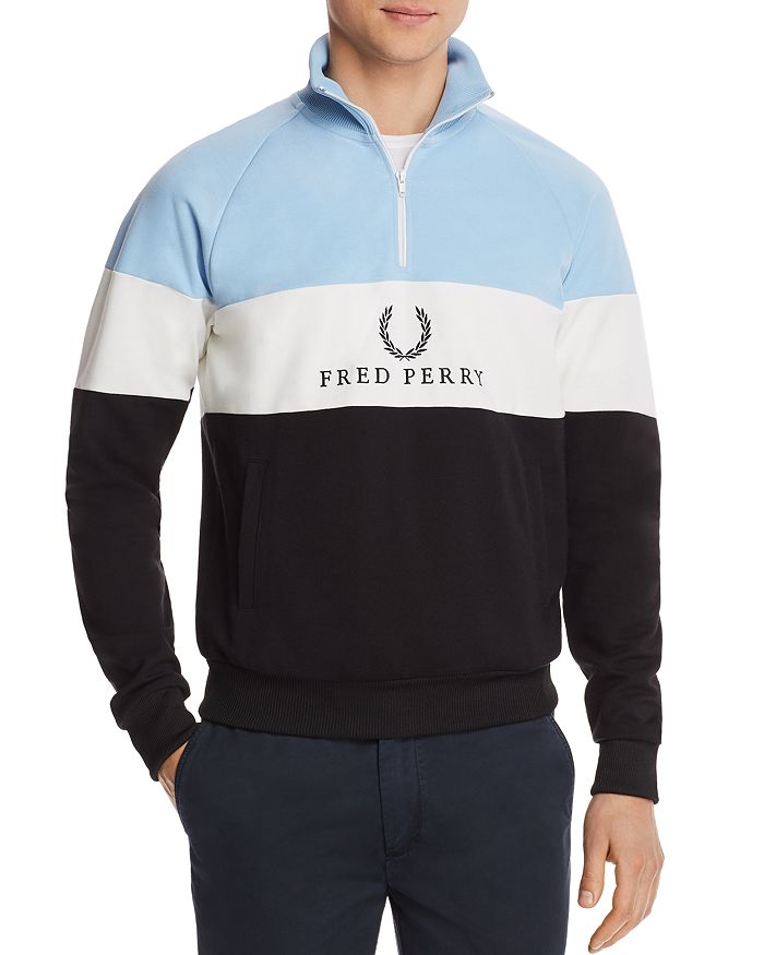 Fred perry colour block sweatshirt best sale