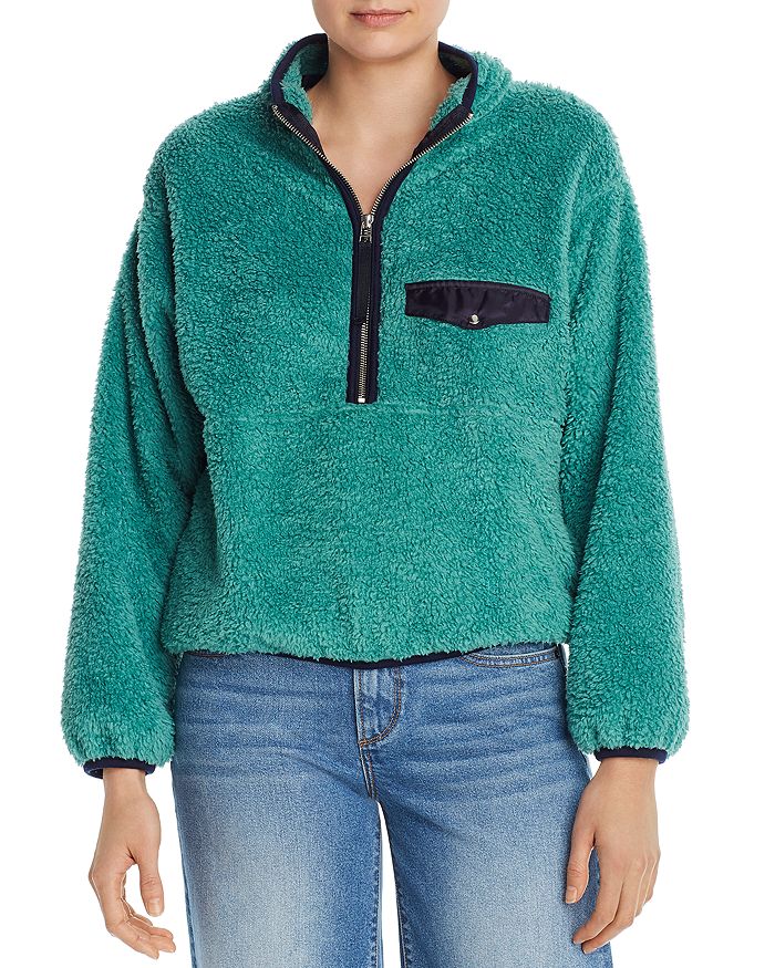 Anine Bing Sierra Textured Sweatshirt Bloomingdale s