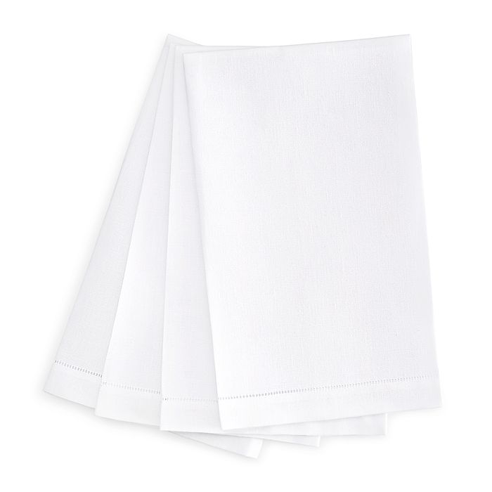 Sferra Classico Guest Towels, Set Of 4 In White