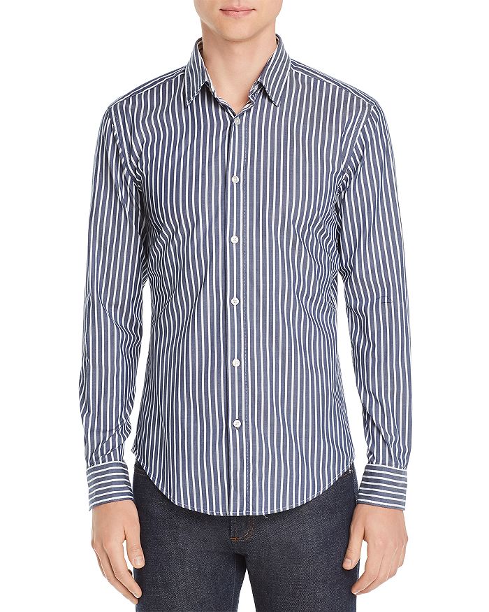 BOSS Striped Slim Fit Shirt | Bloomingdale's