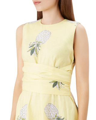 hobbs yellow linen dress HOBBS LONDON Sabina Linen Trench Dress
