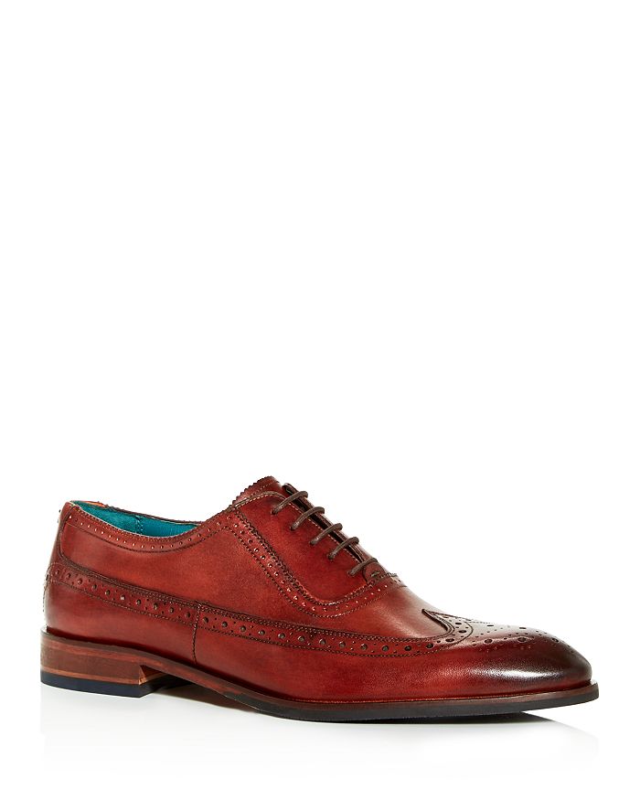 TED BAKER MEN'S ASONCE LEATHER BROGUE WINGTIP OXFORDS,918379
