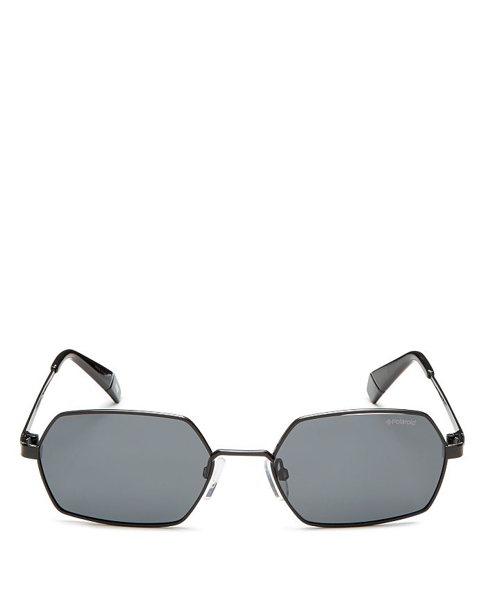 Polaroid Unisex Slim Polarized Hexagonal Sunglasses, 53mm | Bloomingdale's