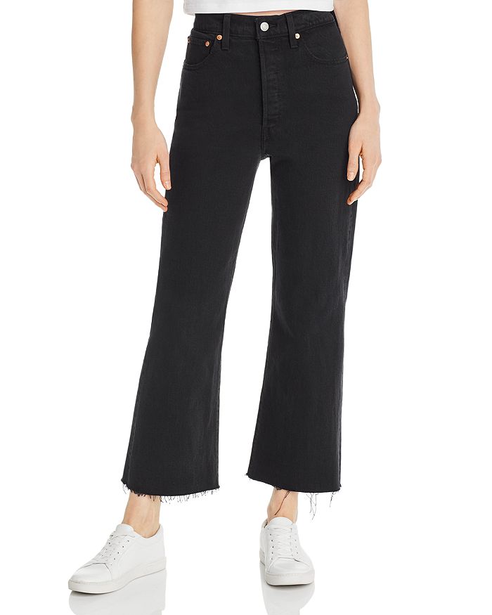 Levi's Rib Cage Crop Flare Jeans in On the Rocks | Bloomingdale's