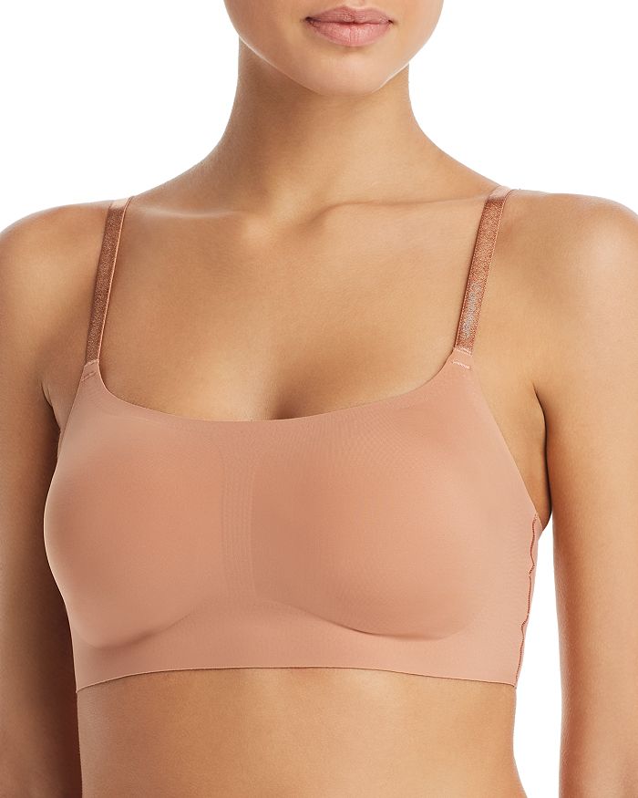 CALVIN KLEIN INVISIBLES COMFORT LIGHTLY LINED RETRO BRALETTE,QF4783