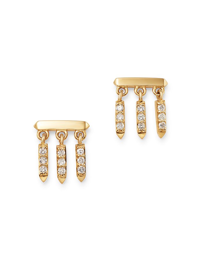 Bloomingdale's Diamond Droplet Earrings In 14k Yellow Gold, 0.25 Ct. T.w. - 100% Exclusive In White/gold
